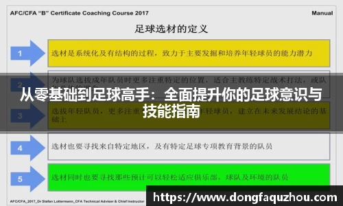 从零基础到足球高手：全面提升你的足球意识与技能指南
