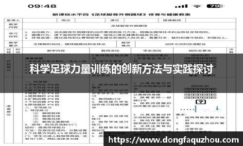 科学足球力量训练的创新方法与实践探讨